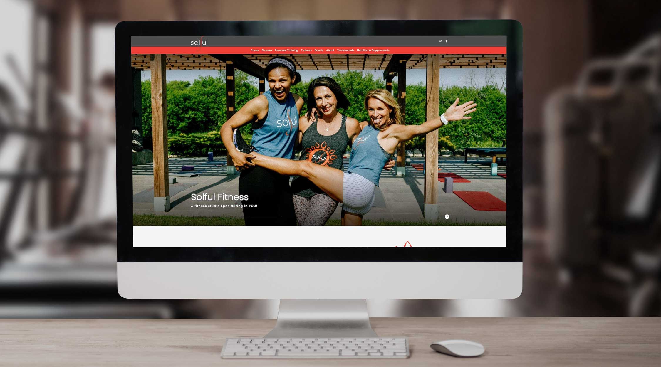 Smart Living website on laptop