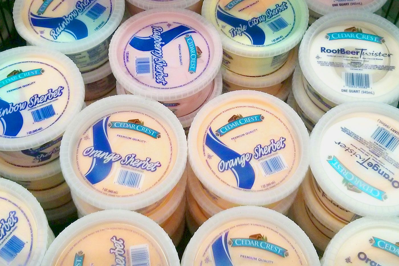 Cedar Crest sherbet